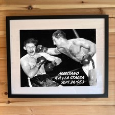 Rocky Marciano KO's La Starza Fantastic Boxing  print (framed or Unframed)