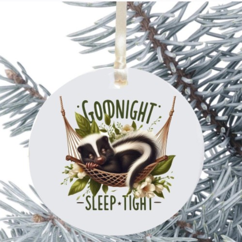 Skunk hanging bauble - hanging,