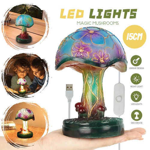 Mushroom lamp resin usb - lamp,