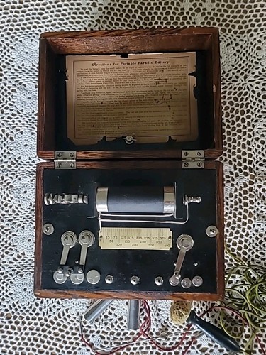 Antique portable faradic - portable,