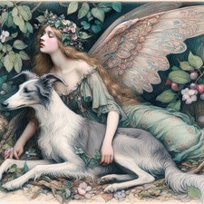 Fairy  with  Lurcher Card  in