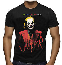 THE JOKER PUT ON A HAPPY FACE T SHIRT Joaquin Phoenix Harley Quinn Comics Batman