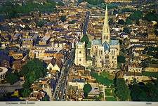 Postcard Chichester Sussex Aerial View of Cathedral Church of the Holy Trinity