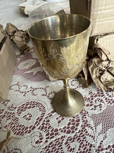 Six epns wine goblets unused - epns,