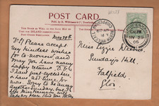 North Wraxall, Chippenham, Wiltshire - Single circle postmark 1906 - Tintern PC
