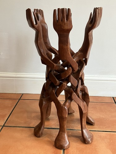 Hand carved interlocking - carved,