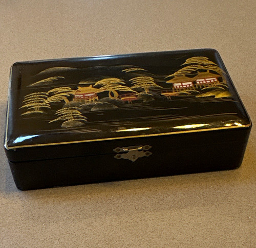 Vintage japanese black - black, lacquer