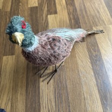 Pheasant Handcrafted Realistic Real Feathers Male Realistic Artificial Bird 20”