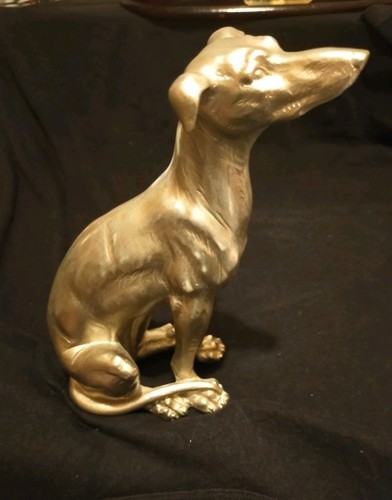 Ceramic dog statue - ceramic, sitting