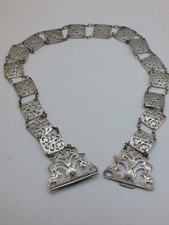 Antique Sterling Silver Edwardian Belt & Buckle Fully Hallmarked (G.E.W) 1903