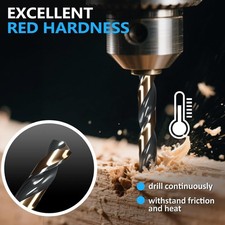 Twist Drill Bits Set, 60 Piece