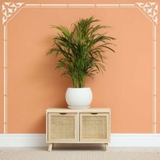 Hemingway Corner Stencil - Craft Airbrush Painting Wall Mylar Reusable Set