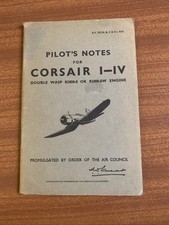 Pilot’s Notes For Corsair