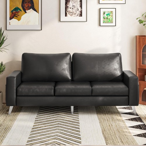 Seat sofa couch faux leather - 3,