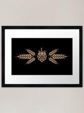 Beer Hops and Malt (Gold)