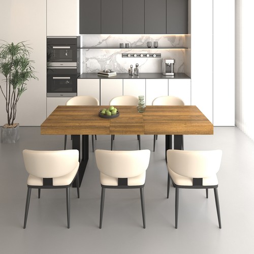 Rectangle extendable dining