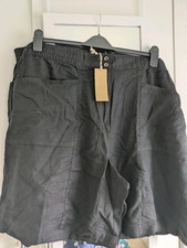 Next Linen Blend Shorts Size 26