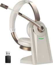 Wireless Headset,QCC v5.1 Bluetooth Headphones with Microphone