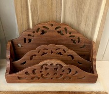 Vintage carved wooden letter