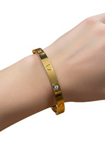 Gold Tone Bangle Bracelet