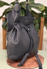 Radley London handbag / shoulder /work Bag/navy  leather vgc
