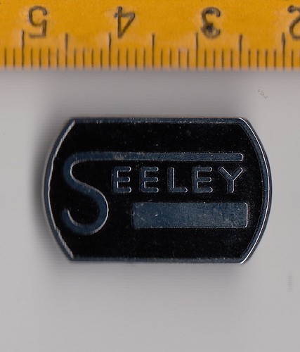 Enamel seeley black motorcycle - enamel,