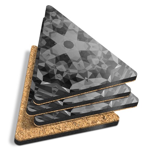 Triangle coasters bw - bw,