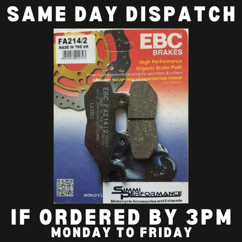 Ebc brake pads triumph - pads, 865