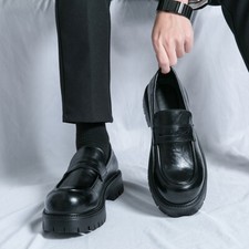 Mens Punk Round Toe Platform