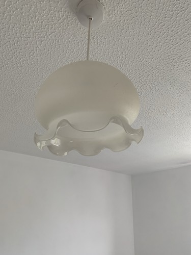 Vintage frosted glass light - frosted,