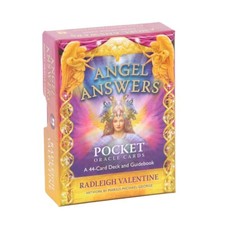 Angel Answers Pocket Oracle Cards & Guidebook 44 piece Raleigh Valentine