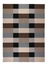 IKEA STOCKHOLM WOOL Rug, flatwoven, handmade/chequered brown, 250x350 cm. New