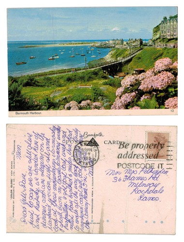 Postcard barmouth harbour - postcard,