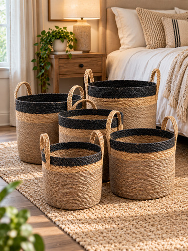 Earthy round seagrass flexible - seagrass,