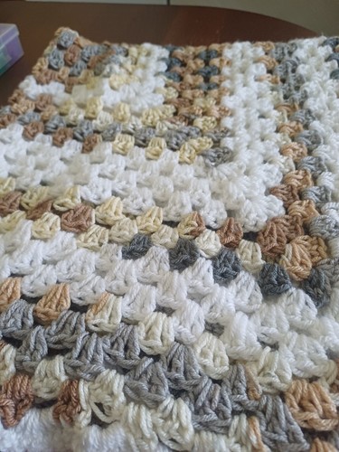 Hand made crochet blanket - hand,