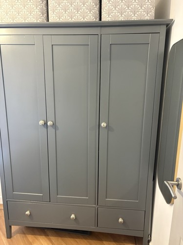 Mid grey door - mid-grey, 3-door