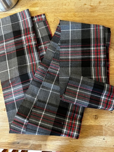 Tartan cotton material - tartan,