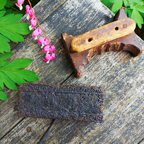 Antique printing block stamps - antique,