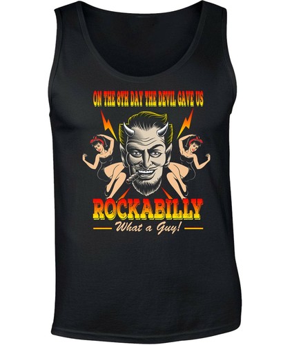 Rockabilly shirt men tank - t-shirt,