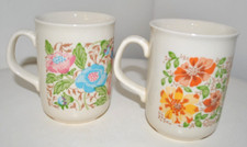 Staffordshire Pottery Mugs- 2x