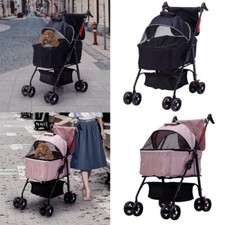 Pet Dog Cat Stroller Pushchair