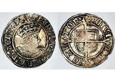 1526-1532 Henry VIII Great Britain England Canterbury Halfgroat Half 1/2 Groat