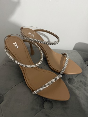 Zara rhinestone heels - rhinestone,
