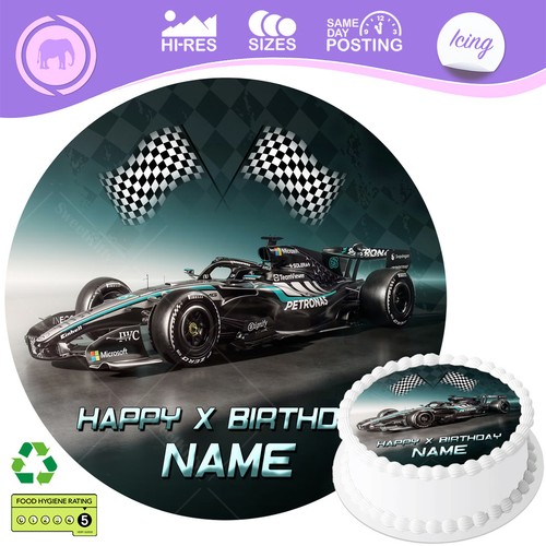 Mercedes themed cake topper - cake,