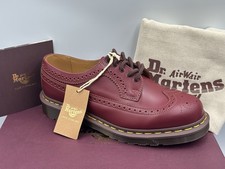 DR MARTENS 3989 OXBLOOD RED MADE IN ENGLAND BROGUE SHOES SIZE UK 8 EU 42