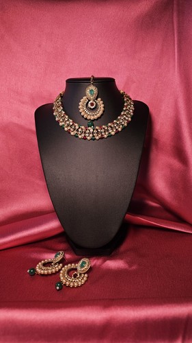 Kundan choker necklace - choker, set