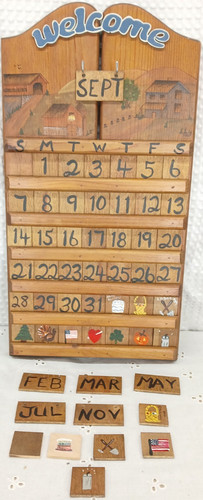Vintage wood perpetual - vintage,