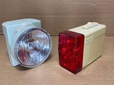 Vintage Cycle Lamp Set Front & Rear Lights Retro Bicycle Classic Exide Chloride