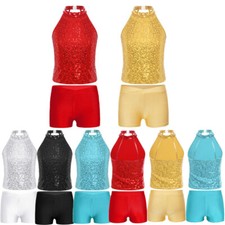 UK Kids Girls Suit Gymnastics