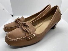 Brand New Footglove Tan Soft Leather Shoes Heels Size 7-7.5/41